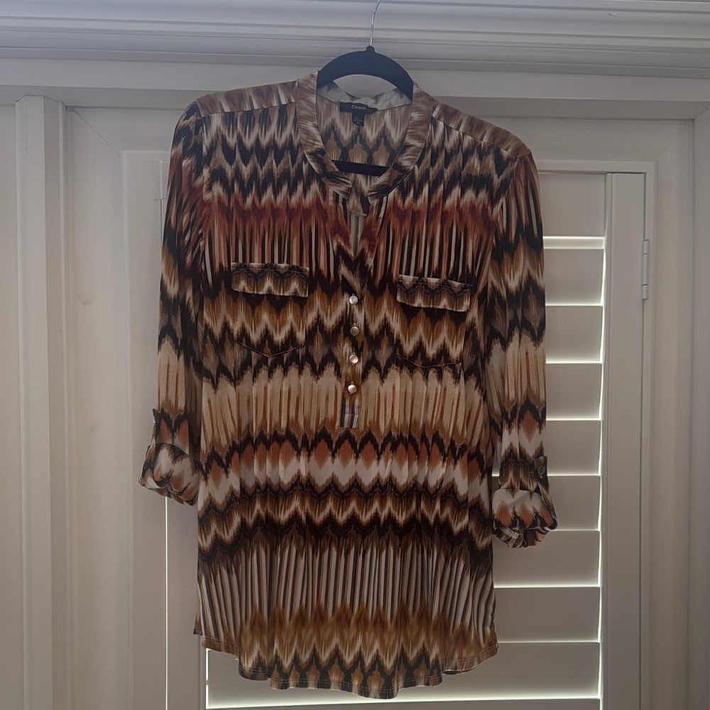 Cocomo Women's Multicolor Patterned Blouse